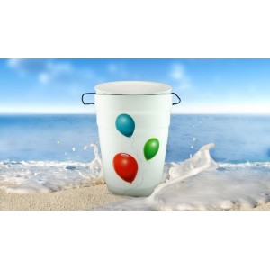 White Opal Cremation Ashes NatureURN - Airbrush Balloons - Quality Eco Friendly Funeral Products